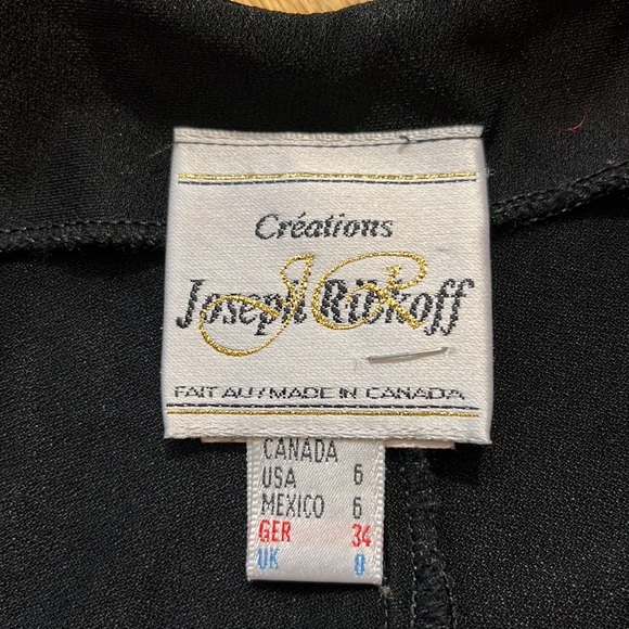 🇨🇦JOSEPH RIBKOFF VINTAGE LONG EVENING DRESS SMALL 6 - Picture 8 of 10